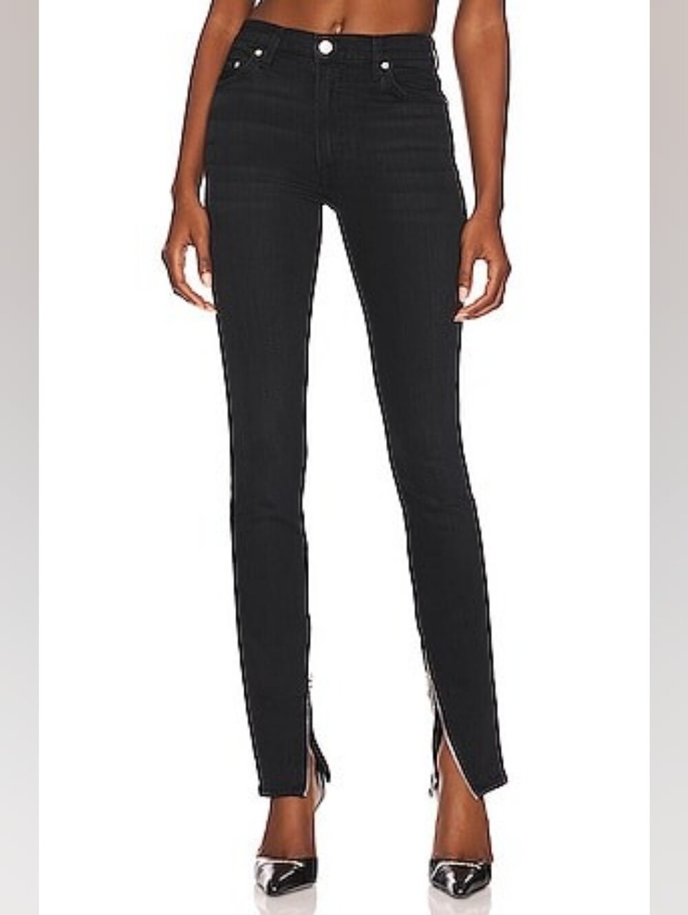 GRLFRND The Karla Ankle Zip Skinny Jeans in Balmy Alley Sz 23